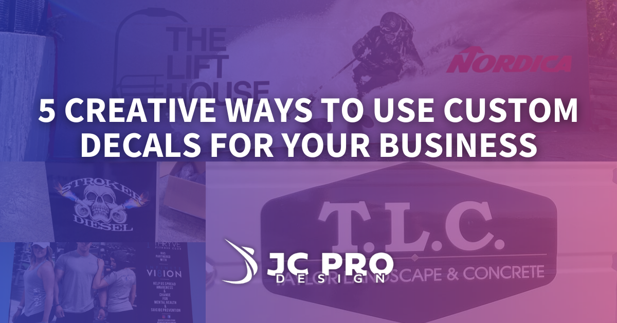 5 creative ways to use custom decals for your business in Salt Lake City