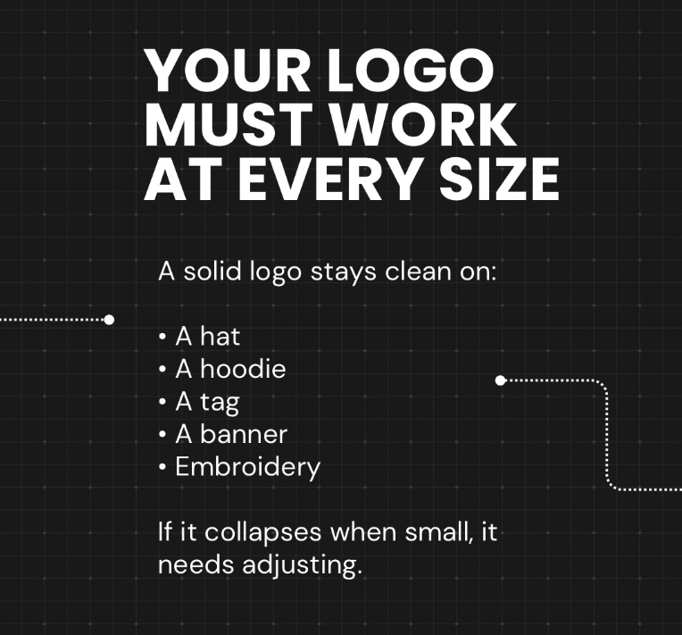 Logos should work at any size