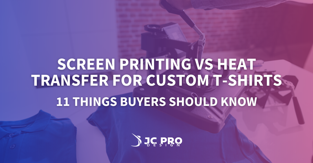 Screen Printing vs Heat Transfer T-Shirts