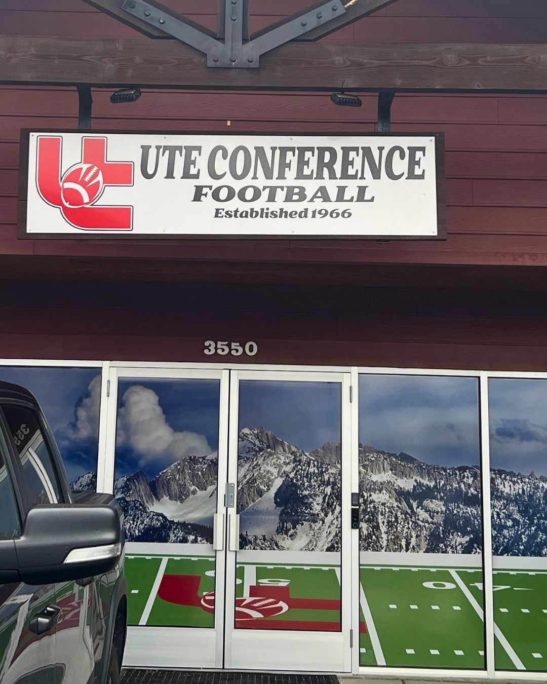 Window Graphics for Ute Conference Football Windows Salt Lake City UT
