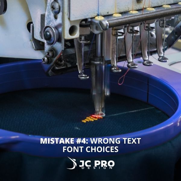 Wrong text font choices