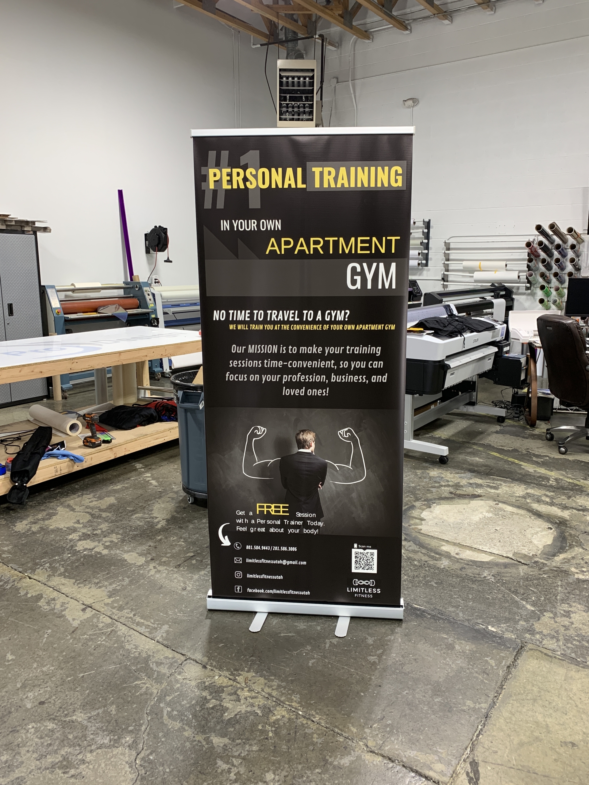 Limitless Physique Personal Training Retractable Banner